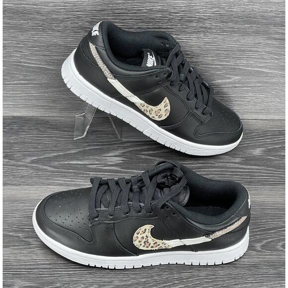 WMNS Nike Dunk Low SE "Primal Black", White/Black | Size 7W [new] DD7099-001 - Picture 5 of 8